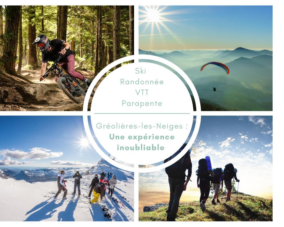 U061 - Grand Studio Renove - Vue Montagne Greolieres Exteriör bild