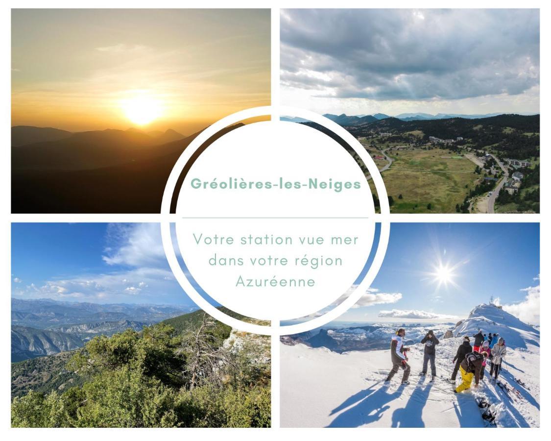 U061 - Grand Studio Renove - Vue Montagne Greolieres Exteriör bild